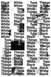 ブラック ホワイト タイプ シングス