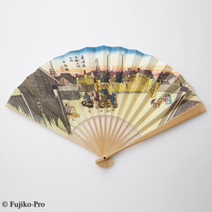 浮世絵　ドラえもん　扇子　東都のれん会 (4)
