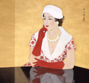 クールな男とおしゃれな女 - 絵の中のよそおい (2)