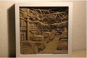 大野萌菜美のダンボール作品展