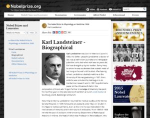 カール・ラントシュタイナー氏生誕148周年