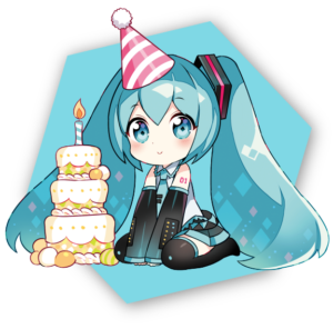 初音ミク×PICT cake CHARA