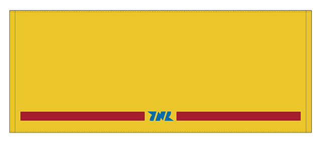 被れるフェイスタオル（国鉄ヘルメット風）