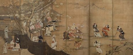 博物館でお花見を