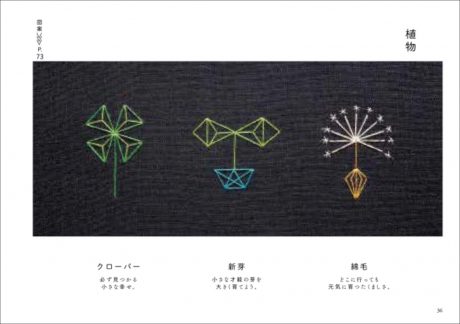 かわいい背守り刺繍