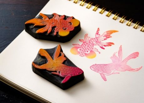 京楽堂の消しゴムはんこコレクション　星屑のかけらを彫る