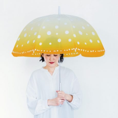 雨空を泳ぐクラゲの傘