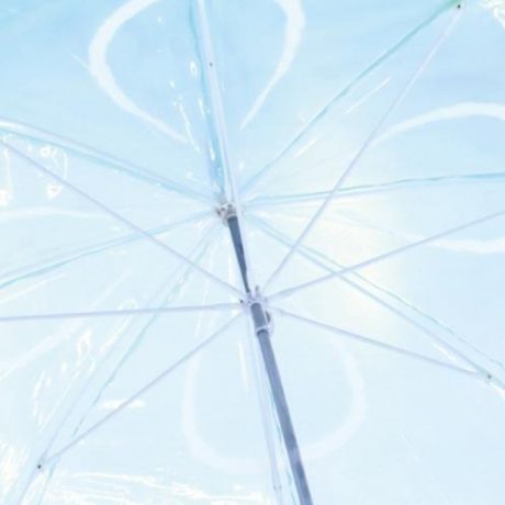 雨空を泳ぐクラゲの傘
