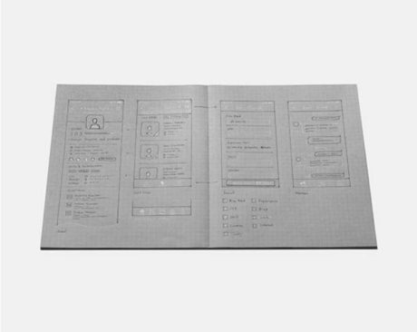 白と黒で書くノート