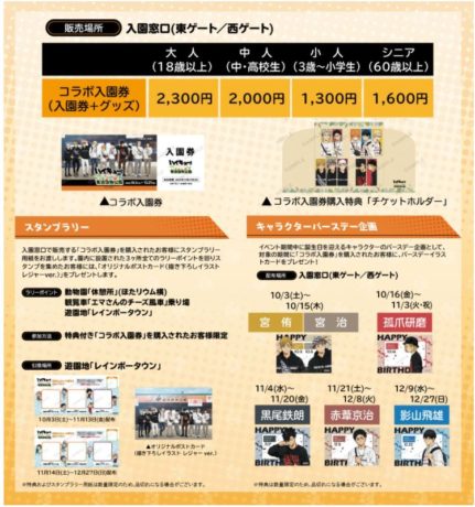 ハイキュー!! TO THE TOP × 東武動物公園