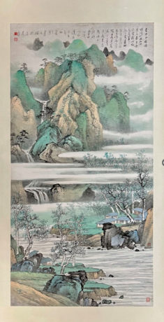 世界初のAIが描いた山水画が競売へ