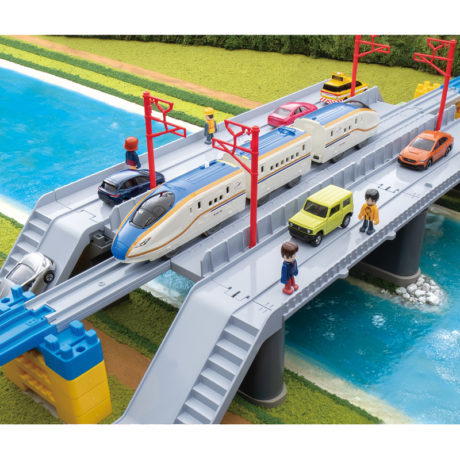 Ｗ７系北陸新幹線かがやき　鉄道道路併用橋セット