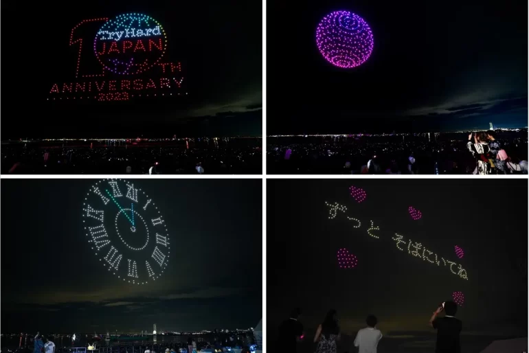 泉州夢花火in泉南でのドローンショー